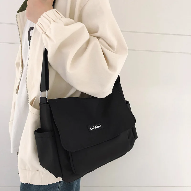 Casual Fashion Messenger Bag Women New 2023 Japanese Style Crossbody Bags Girls Big Nylon Bag Handbags and Purses Bolso Mujer