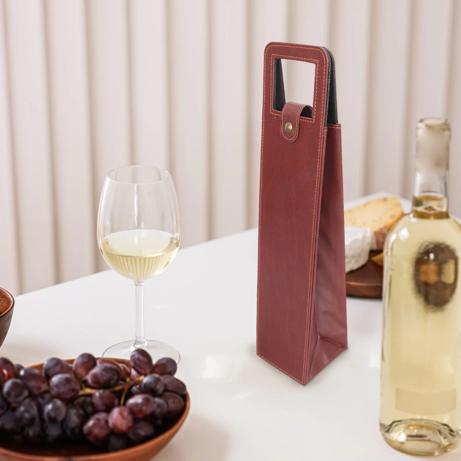 

Tote Bottle Holder Bottle Gift Holder Packaging Red Packaging Bag Hand Bag Gift Box Travel