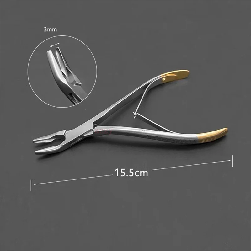 Double joint bone forceps, elbow bone biting forceps, tooth bone double elbow bone removal forceps, dental implant tools