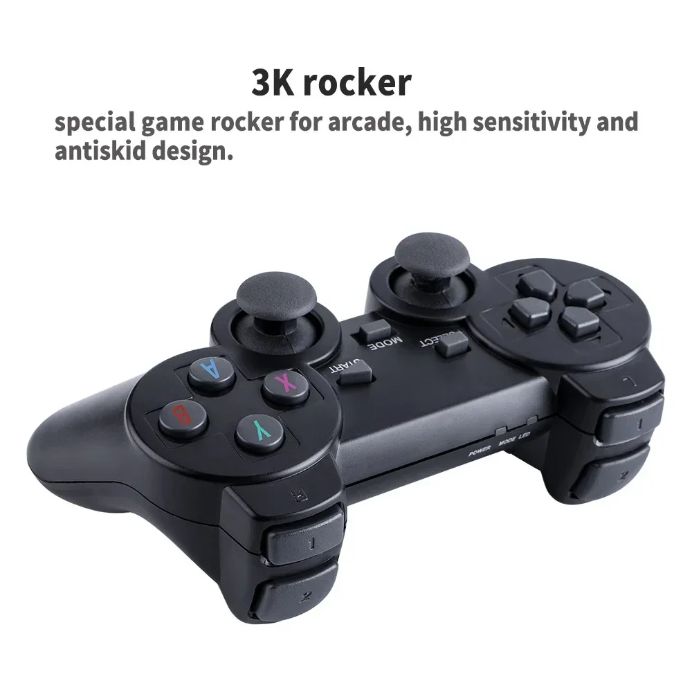 Retro Gaming System 20000+ Classic Games 64GB Dual 2.4G Wireless Controllers 4K HDMI for PS1/SFC/NES TV & PC