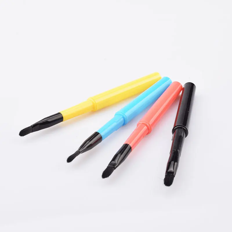 Tragbare 12-teilige Einweg-Lippenpinsel mit Kappe, Wimpern-Lash-Verlängerung, Mascara-Applikator, Lippenstift-Zauberstäbe-Set, kosmetische Make-up-Tools