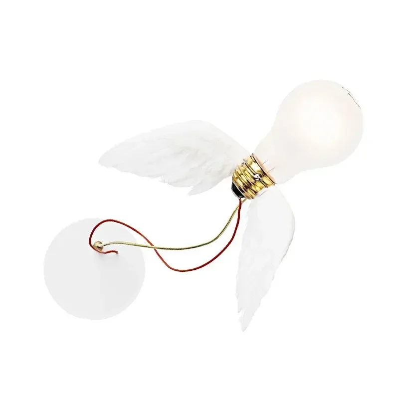 Novelty LED Wall Light Real White Feathers Indoor Decor Sconce Lamp For Hotel Parlor Dining Room Bedroom Dropshipping