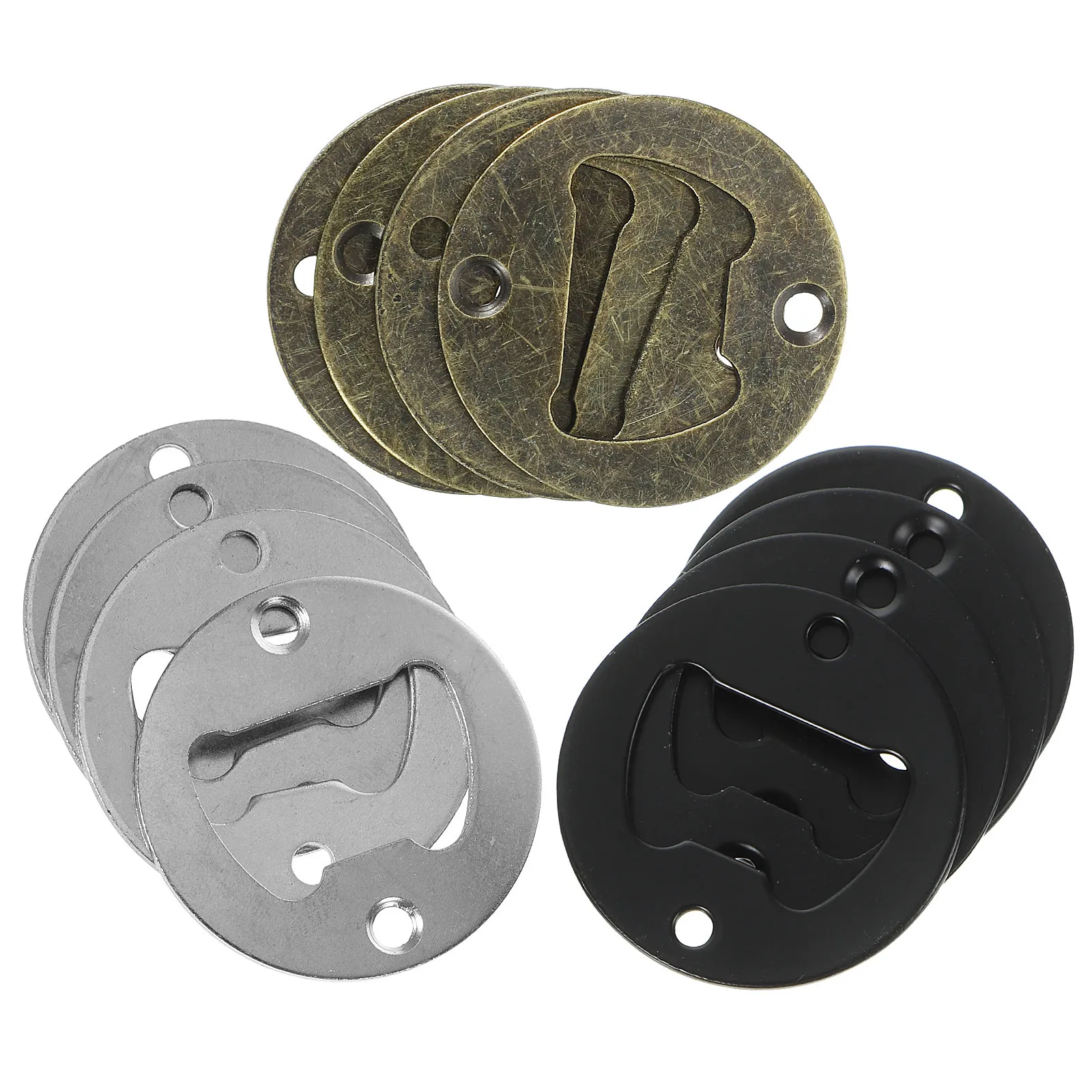 12Pcs Bottle Opener Inserts Professional Grade Metal Inset Parts for DIY Bottle Opener Projects Wood Metal Resin Craft Supplies