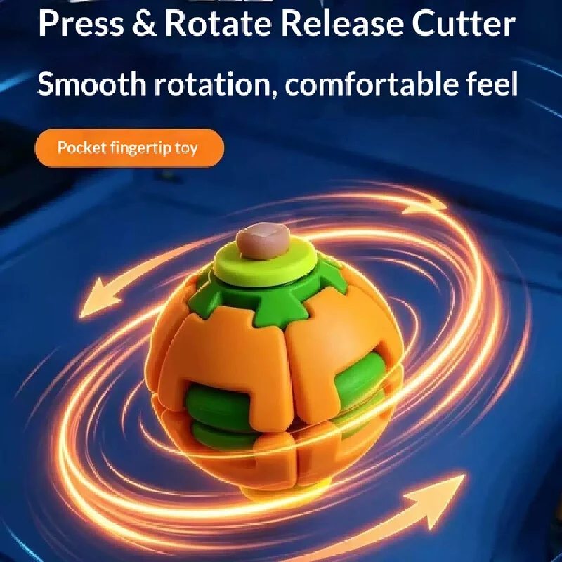 New Trendy Toys Rotating 3D Stress Relief Ball Pressing Fingertip Gyroscope Toy Carry With You At all Times Soothing Toy