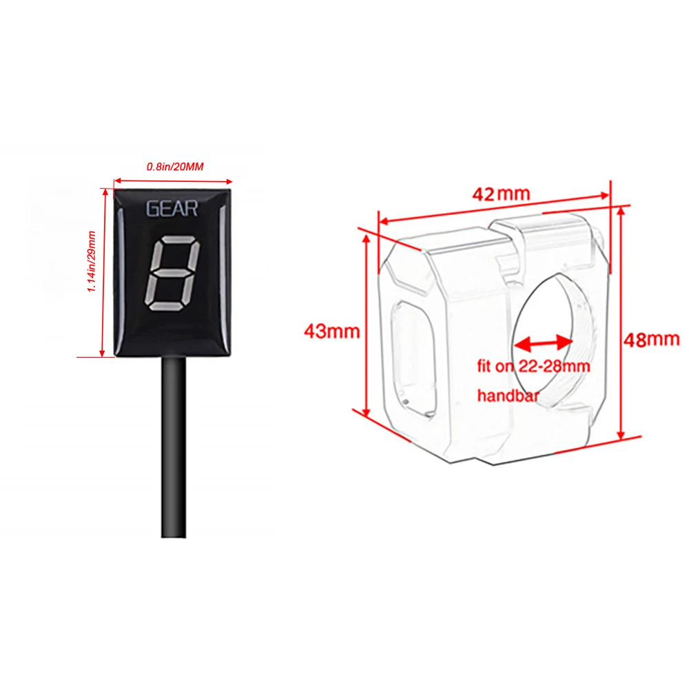 Motorcycle Gear Indicator For Suzuki GSX750F GSX600F Katana GSX600 F GSX750 F GSX 600 750 F 600F Accessories Gear Display Meter