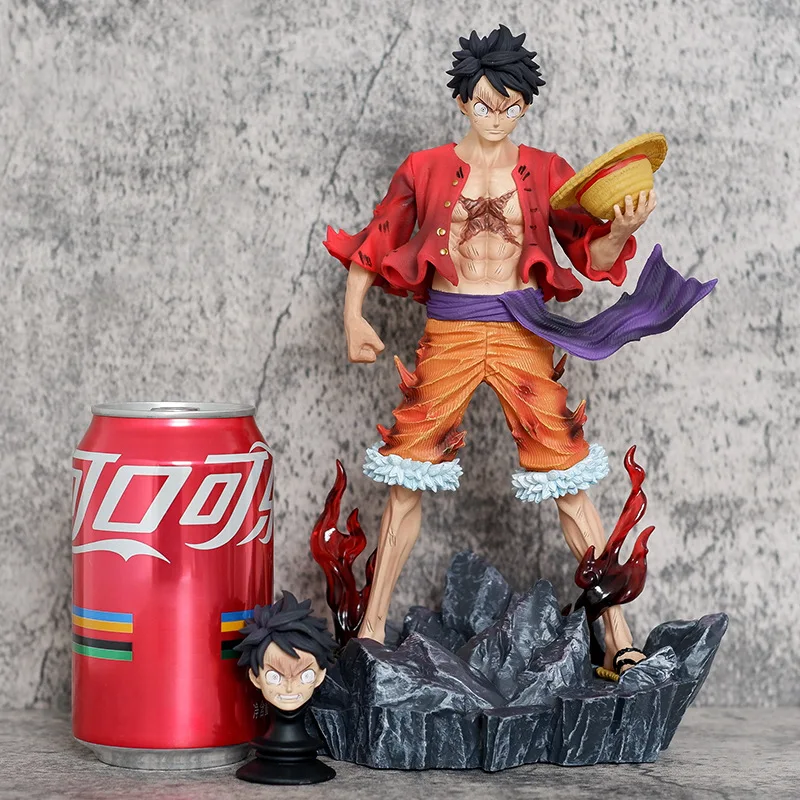 Anime One Piece Luffy Action Figure Monkey D Luffy Figuras Manga Figurine 24.5cm GK Statue Model Ornaments Toys Gift for Kids