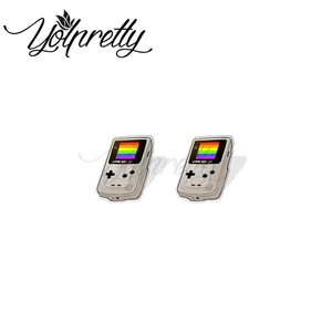 Buntes Computerspiel Pride Acryl Boy Jungen Gefängnis Scasting Epoxy Epoxy Ohrohr -Mode -Schmuckohrringe für weibliche Mädchen 6 Hauptverkaufs -Ohrring -LGBT -Stolz - №4