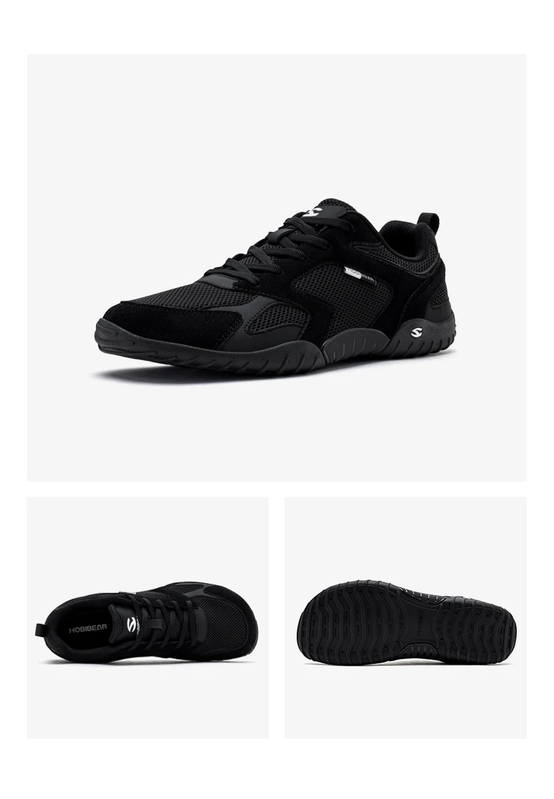 HOBIBEAR Barfußschuhe mit breiter Passform für Damen und Herren, minimalistische Zero-Drop-Sneaker, atmungsaktiv, rutschfest, leichte Wanderschuhe – Detail 24