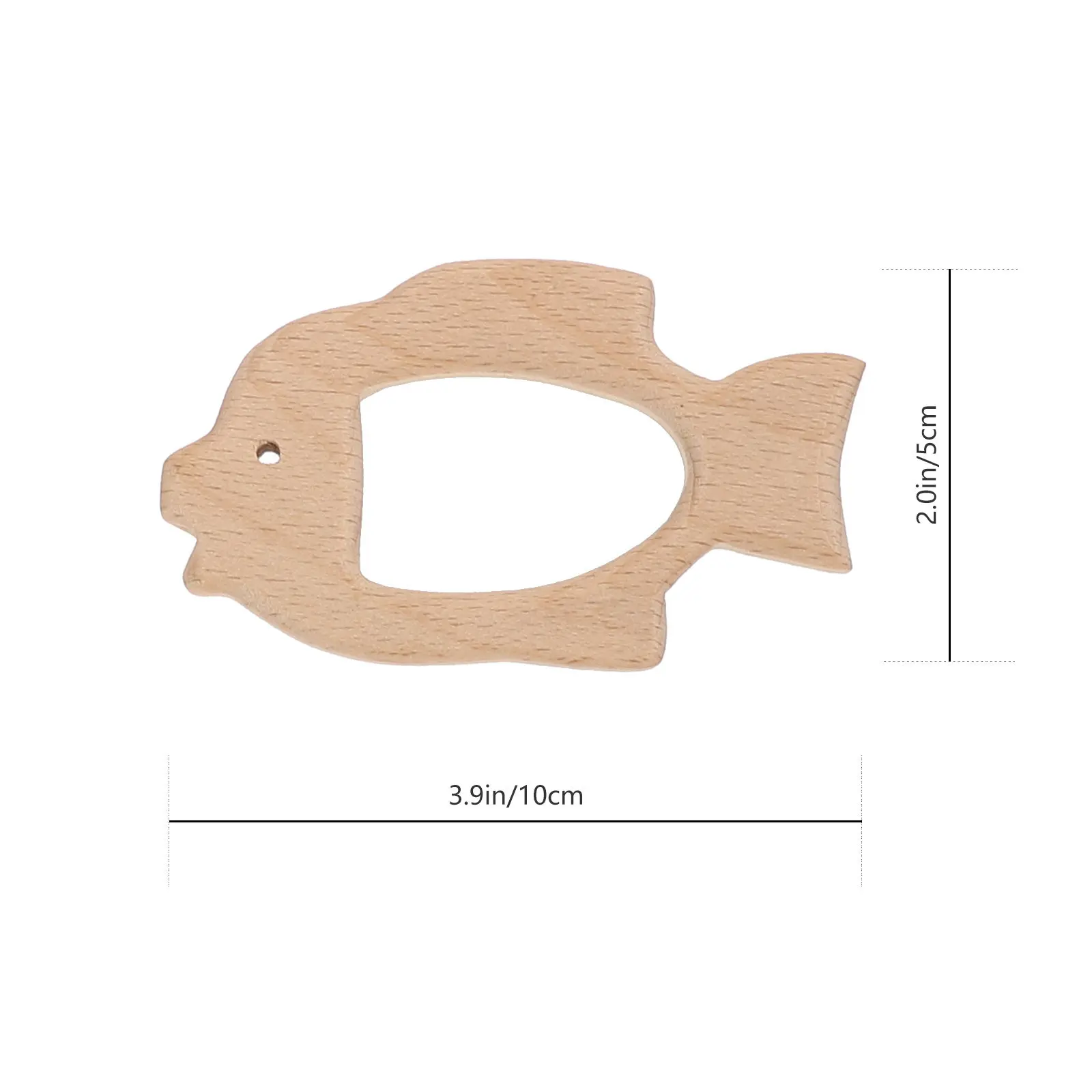 10 Stück Holz-Beißringe für Babys, Natürliche Buchenholz-Backenzahn-Entlastungsstäbchen, Kaubare Zahnungshilfe für Säuglinge, Tierförmig, BPA-frei, zum Zähneknirschen