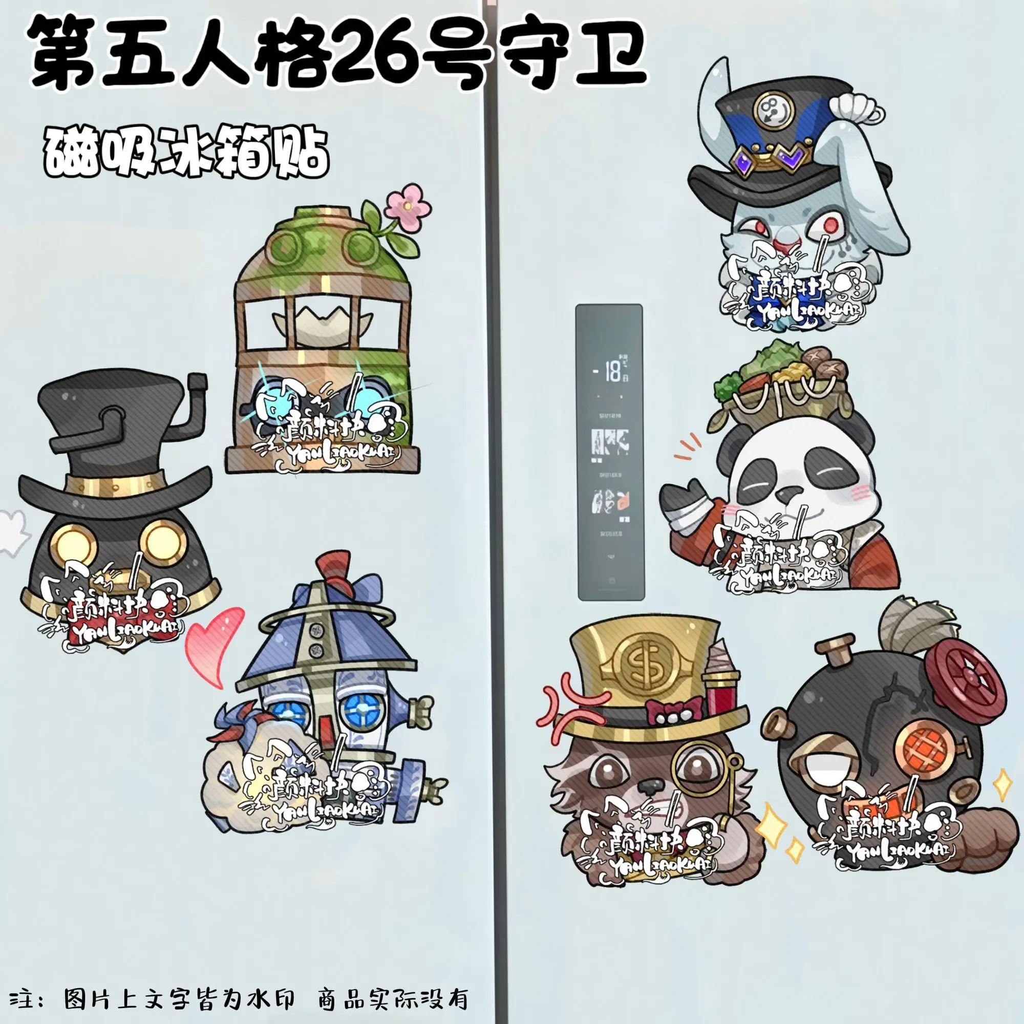 

Акриловый магнит на холодильник, аниме-идентичность VBonbon, магниты на холодильник, декоративные магнитные наклейки, аксессуары для доски объявлений с героями мультфильмов