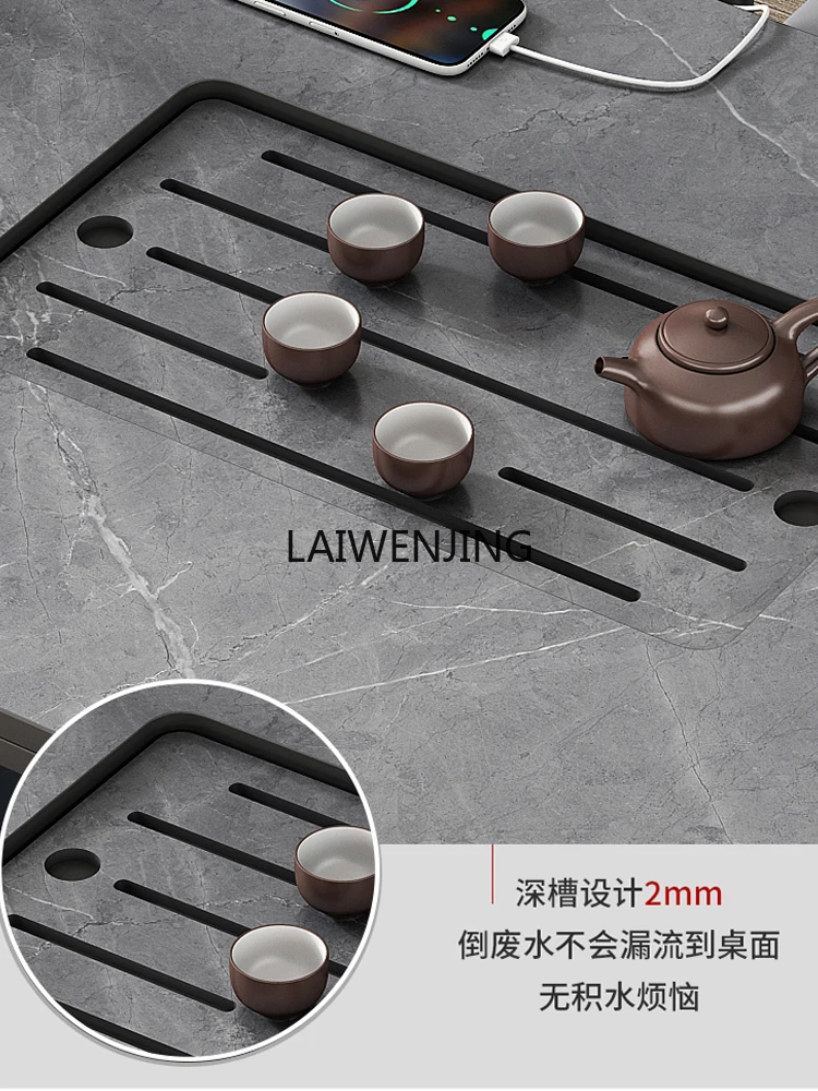 

LYN Italian minimalist kung fu tea table kettle integrated household balcony tea table