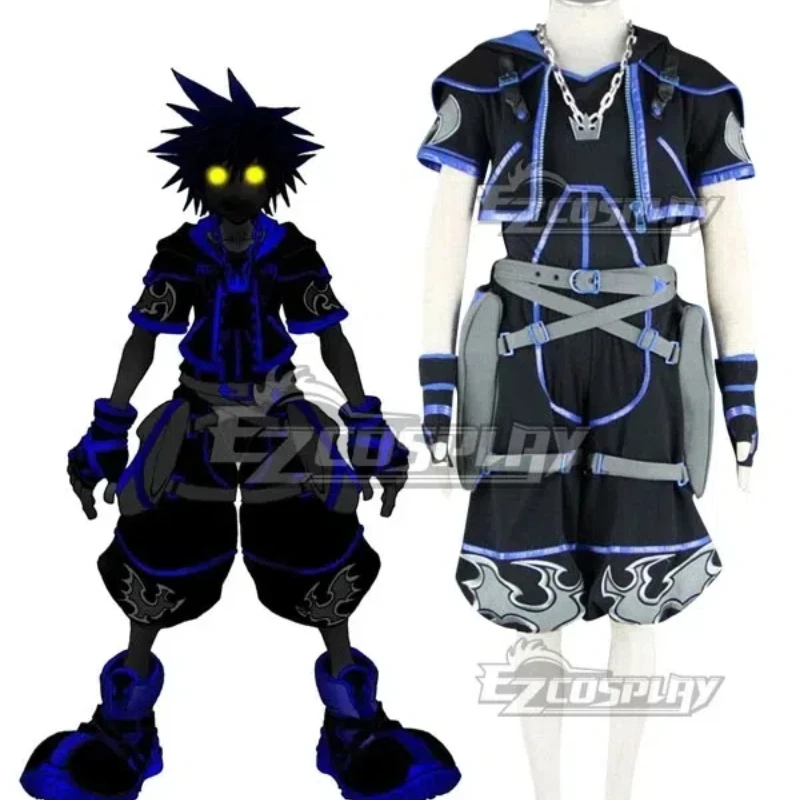 Kingdom Hearts 2 Anti Sora Cosplay Costume Dark Sora Outfit Halloween Carnival Costume