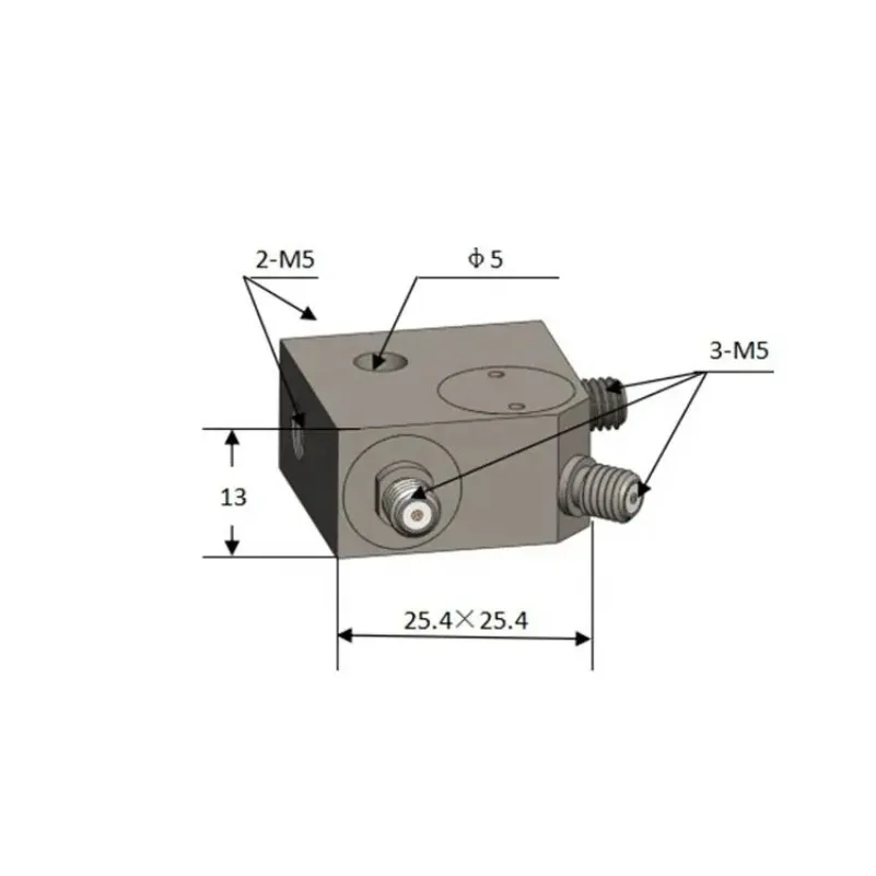 50mv/g three-dimensional three axises voltage output accelerometer general purpose iepe accelerometer