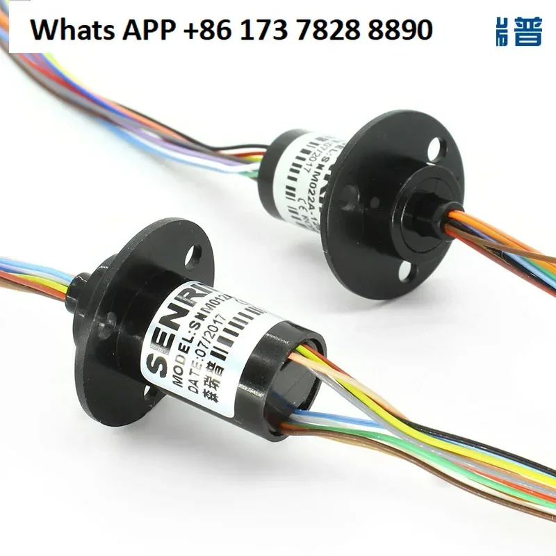 Conductive Slip Ring Miniature 4 6 12 18 Route Outer Diameter 12.5mm Conductive Ring Cap Type Rotary Signal