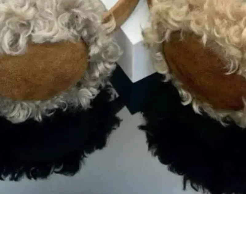 

Осенние и зимние теплые наушники для женщин, уличные велосипедные утолщенные морозостойкие наушники, замшевые завитые плюшевые наушники, зимние