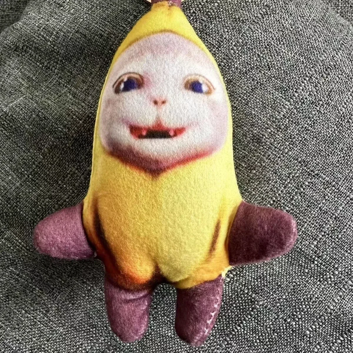 Animales de peluche de plátano, Gato feliz, Kawaii, muñeca creativa divertida, colgante de mochila, delicado recuerdo de cumpleaños para amigos