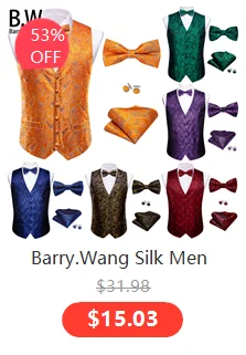 Barry.Wang Neuheit Seide Männer Krawatte Taschentuch Manschettenknöpfe Set Jacquard Tier Dinosaurier Fledermaus Gravat Krawatte Für Männliche Hochzeit Business – Detail 37