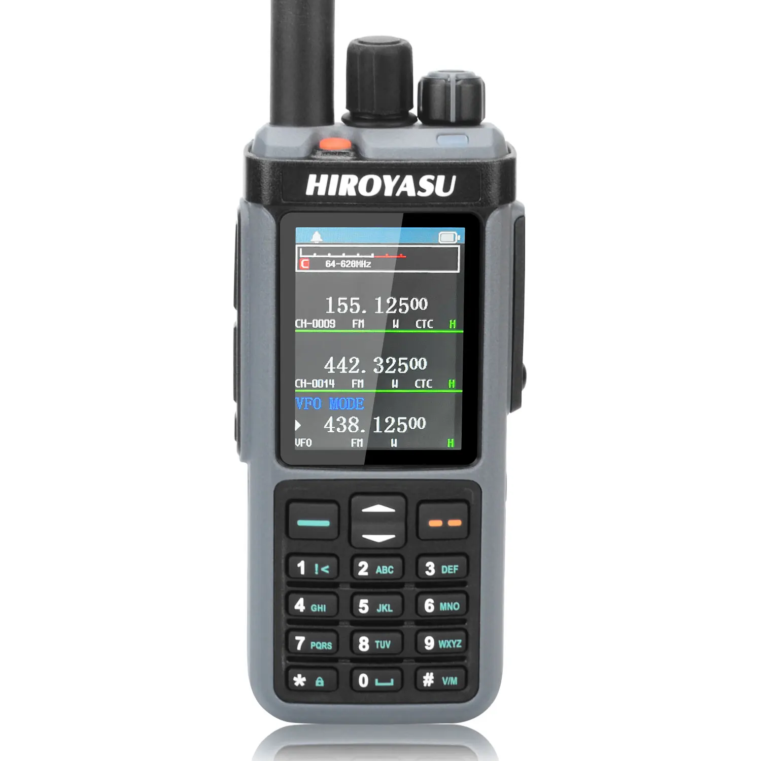 Hiroyasu HF SW MW LW SSB CB Walkie Talkie HW-UV938 Multi-band 18-620MHz 840-1000MHz 10Watt 1024Ch Scrambler Cross Repeater AM FM