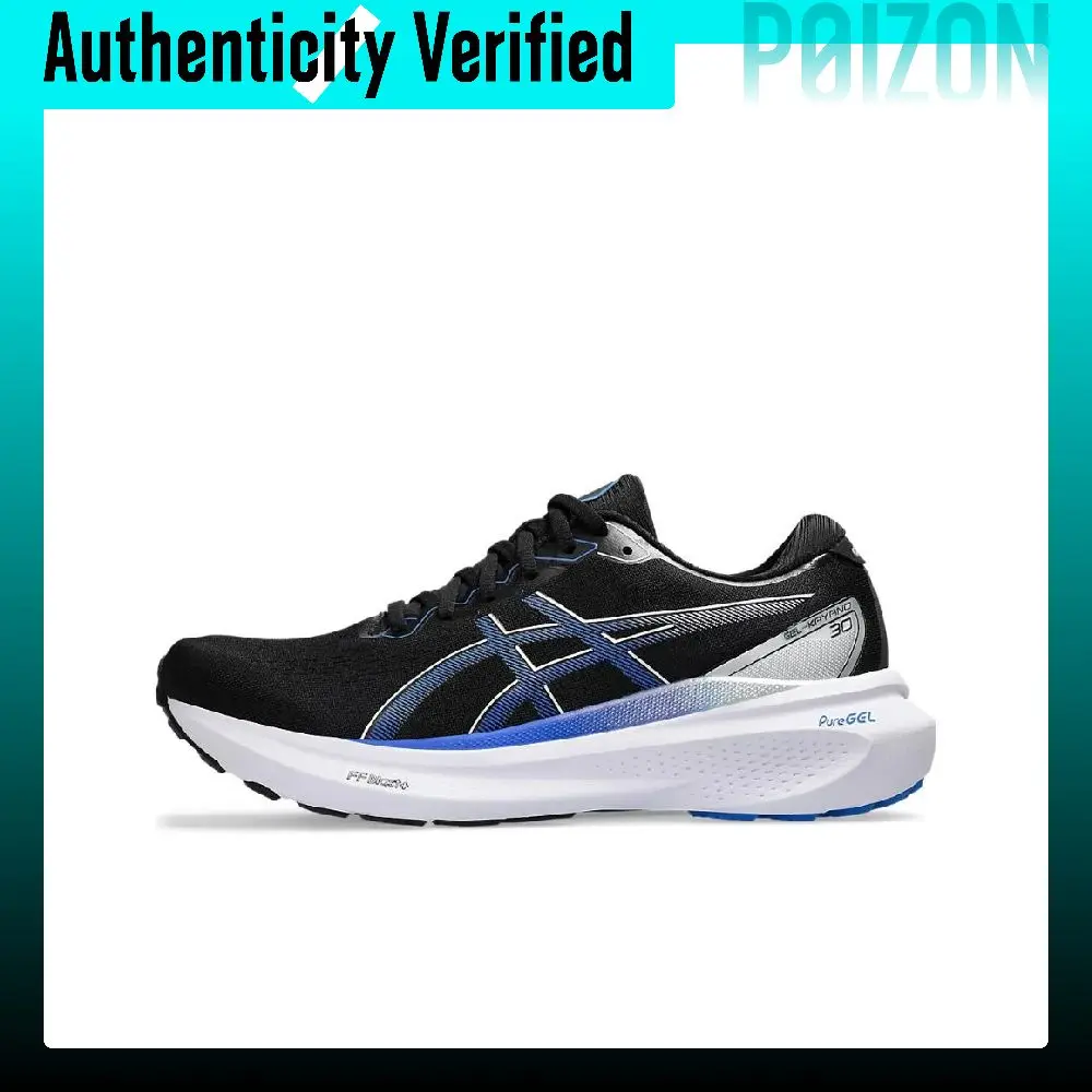 ASICS Gel-Kayano 30 Running Shoes Men's Low-top Black/White/Blue 1011B548-004