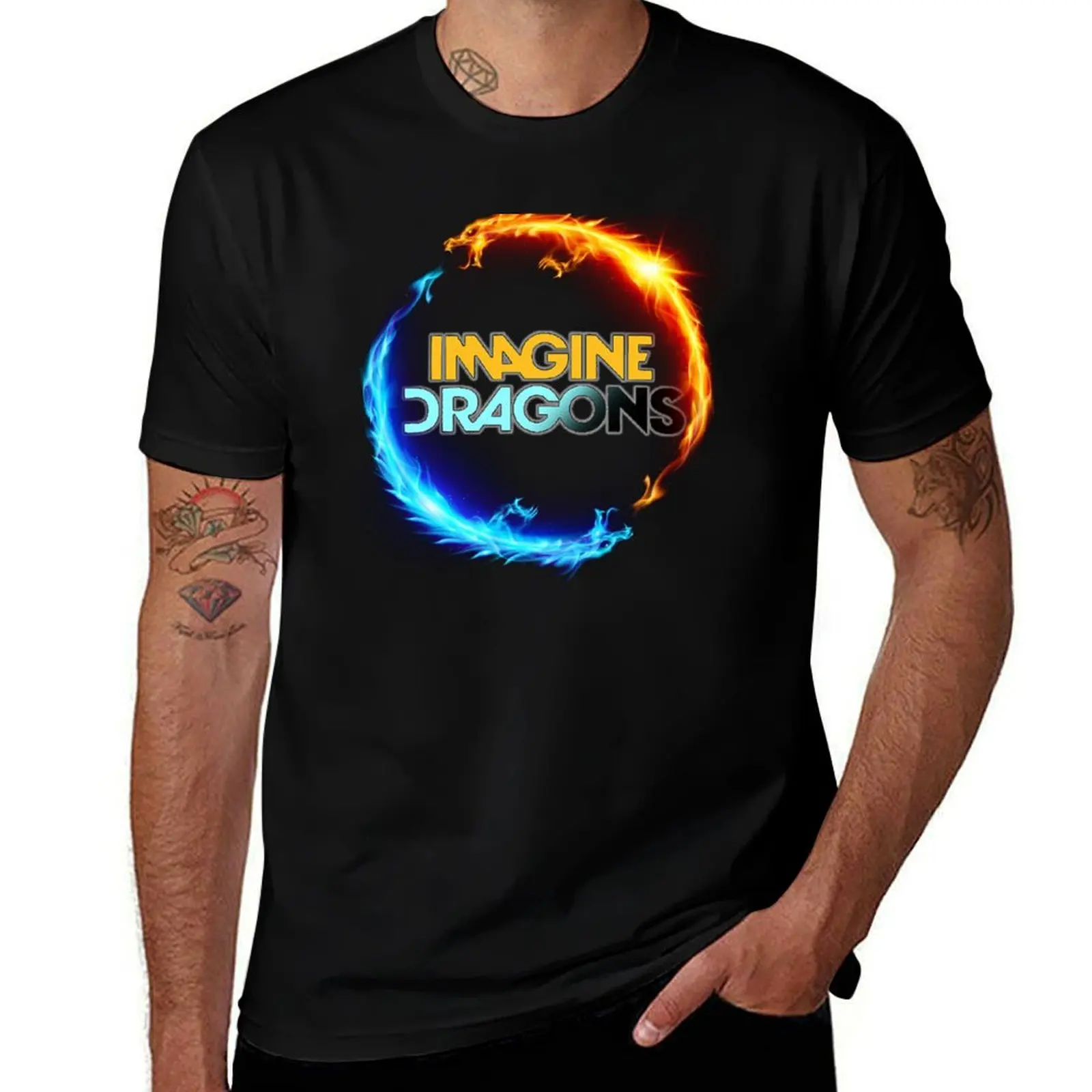 

Imagine Dragon's Circle T-Shirt tshirts personalised aesthetic clothes Louboutins shirts men