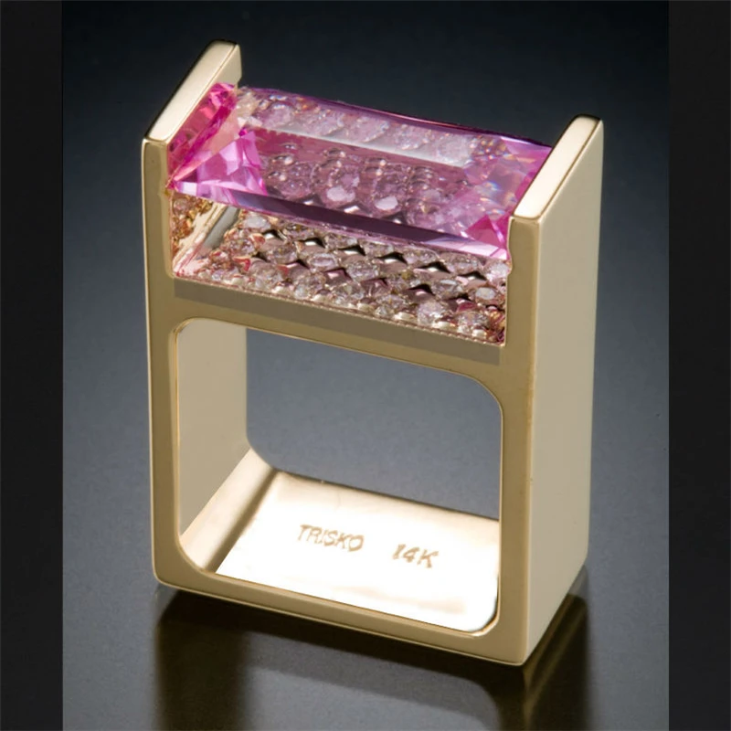 

Обручальное кольцо для женщин и мужчин, Ювелирное Украшение из 14-каратного золота с топазом, драгоценный камень, кольцо из 14-каратного золота