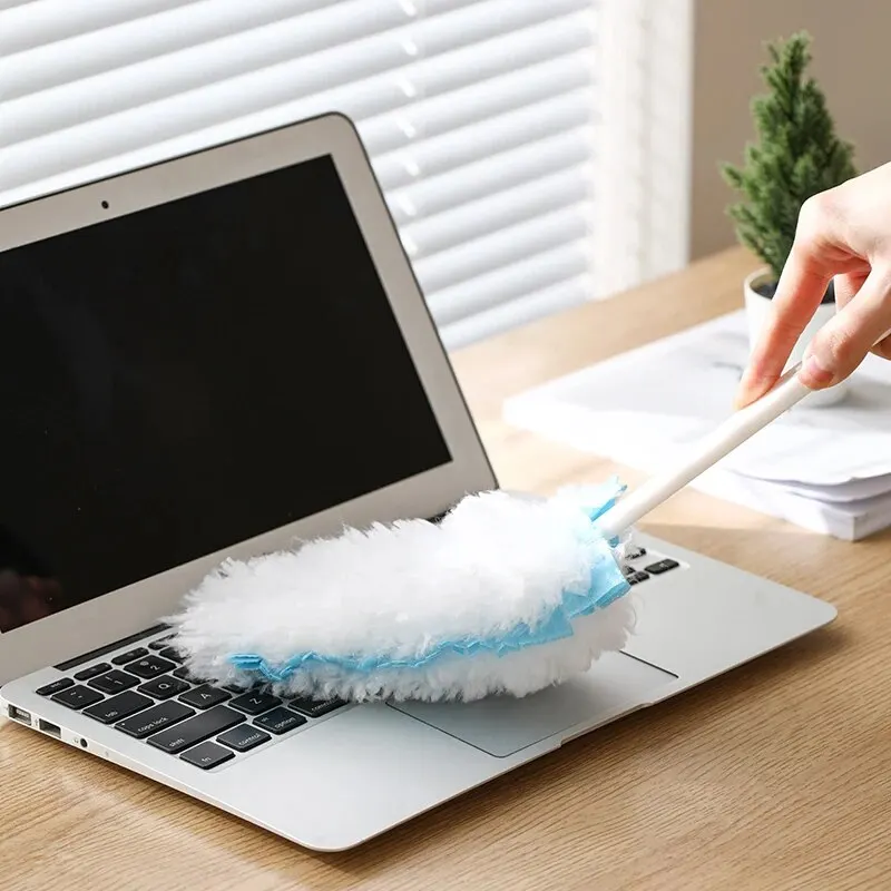 Disposable Non-Woven Static Dust Removal Duster with 6 Replacements, Ideal for Computer Cleaning and Household Dusting