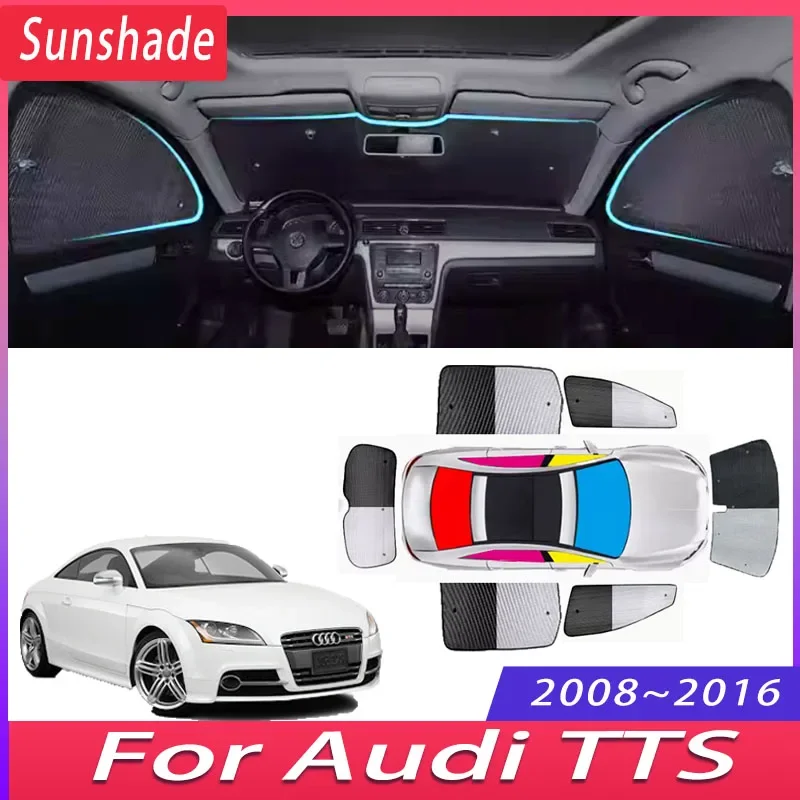 

Car Sunshade For Audi TTS 2008~2016 2009 2020 2021 Auto Heat Insulation Sun Protection Sunshade Windshield Visor Car Accessories