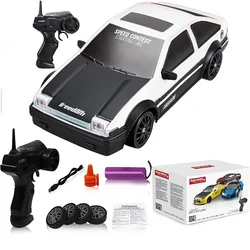 1/24 Initial D AE86 RC Car Models Toy 4WD 2.4G High-Speed Sound Light Doors Openable Educational Collection Gift For Adults Kids