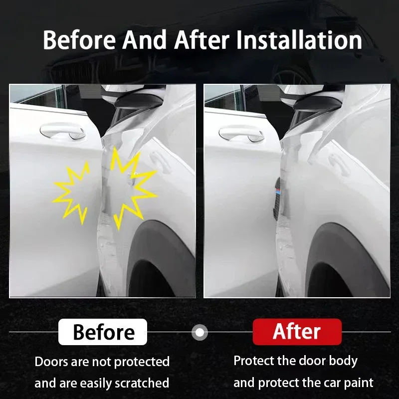 Car Exterior Door Edge Guard Anti‑Scratch Strip Protector For Geely Coolray Atlas Pro Monjaro Tugella Geometry C Mod Accessories