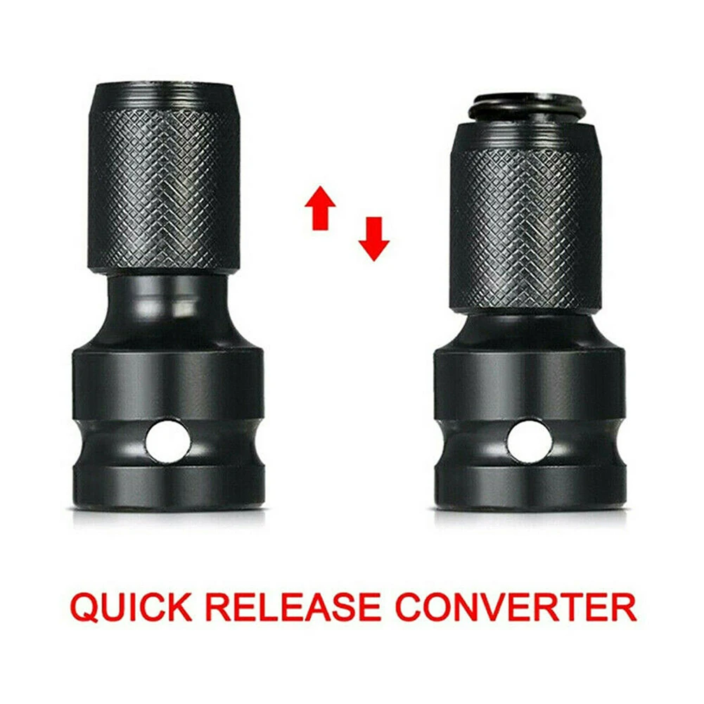ประแจไฟฟ้า DRIVER Chuck ADAPTOR 1 2 ไดรฟ์ 1 4 Hex เจาะ Bit Chrome Vanadium STEEL สวมใส่และลื่น
