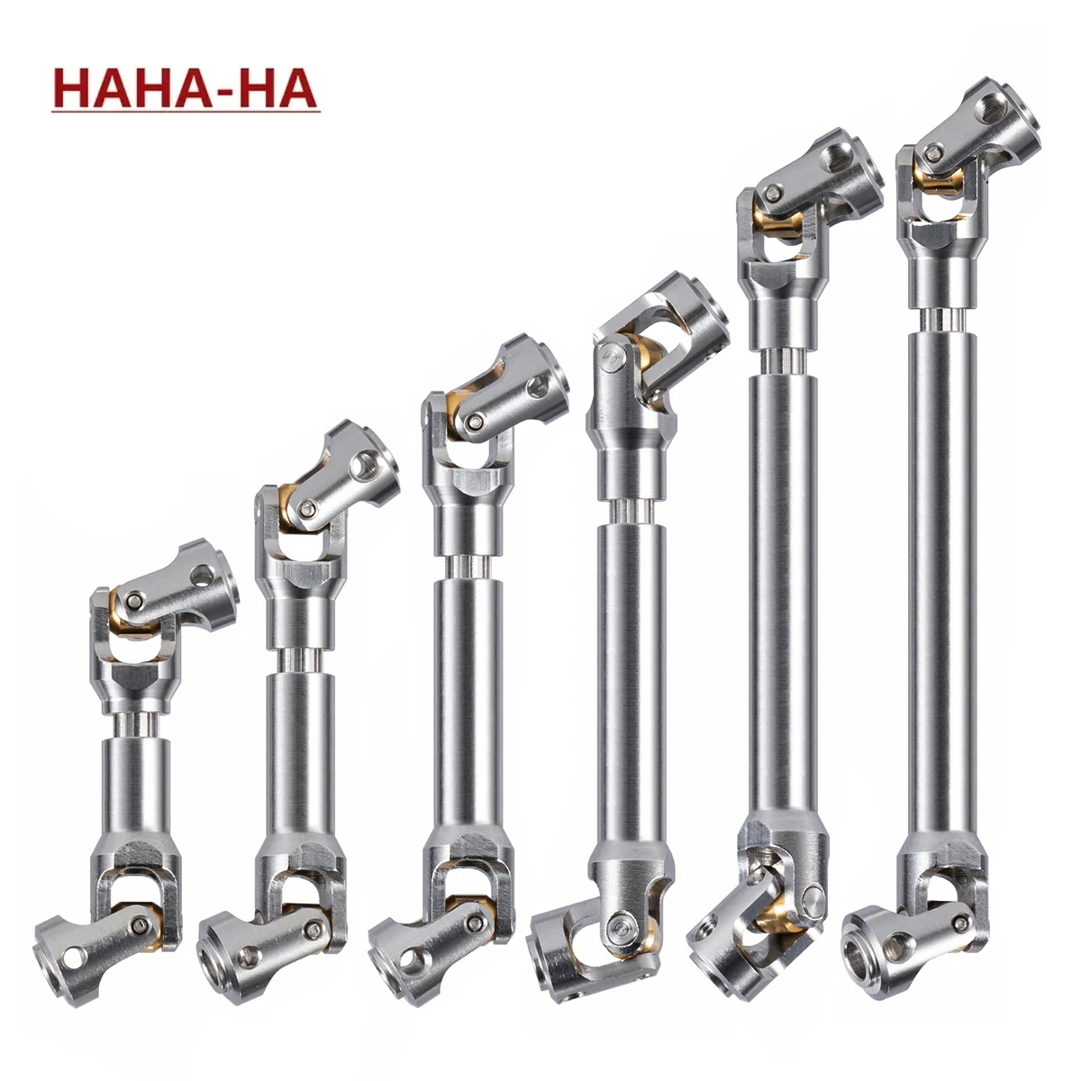 Stainless Steel Universal Joint Drive Shaft for 1/10 RC Crawler SCX10 III Capra TRX4 TRX6 D90 VS4-10 CC01 CFX Element Enduro TF2