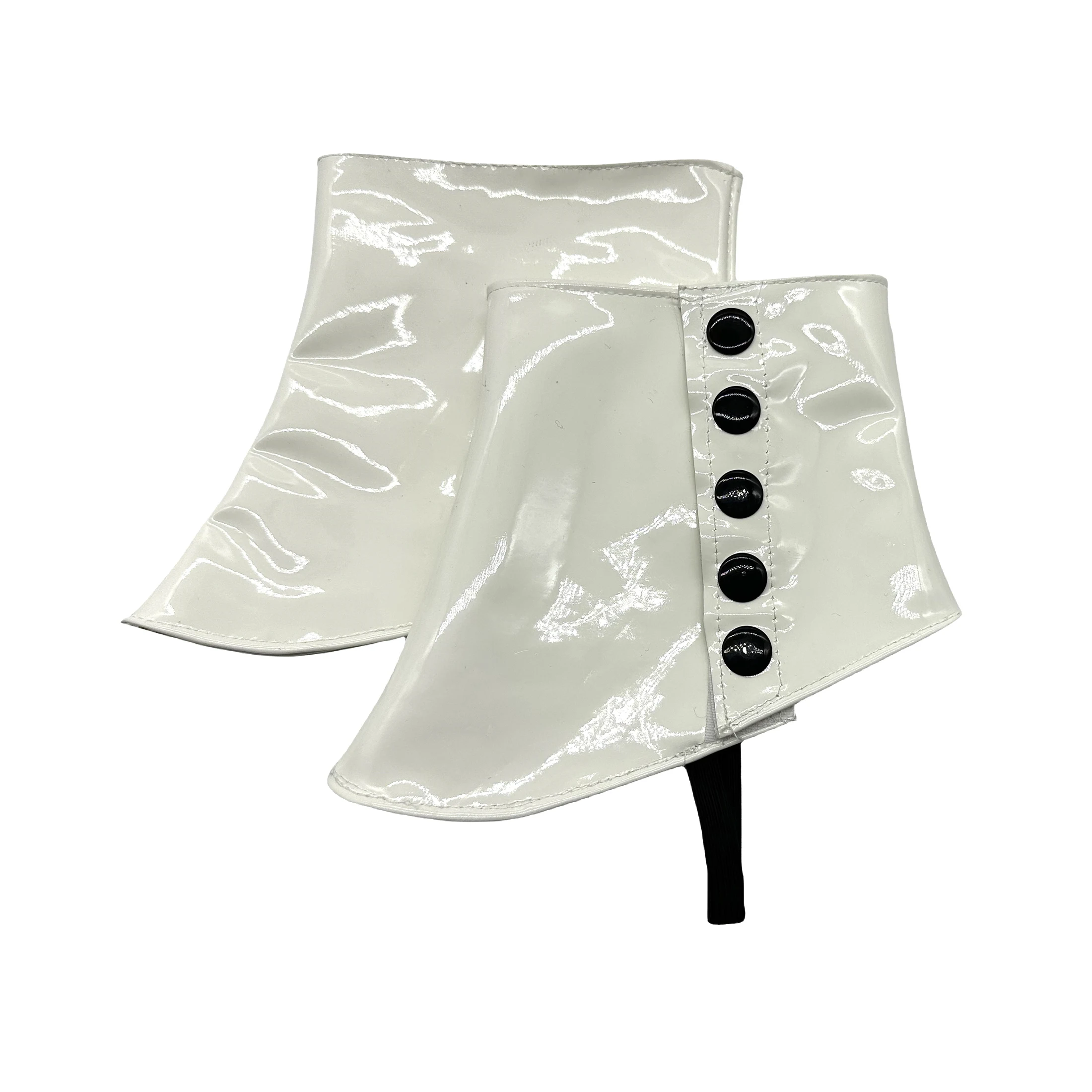 Michael Joseph Jackson White Leather Shoe Covers Glamour Rock Stage- Perfect for Dance, Parties Weddings Adults Smooth Criminal