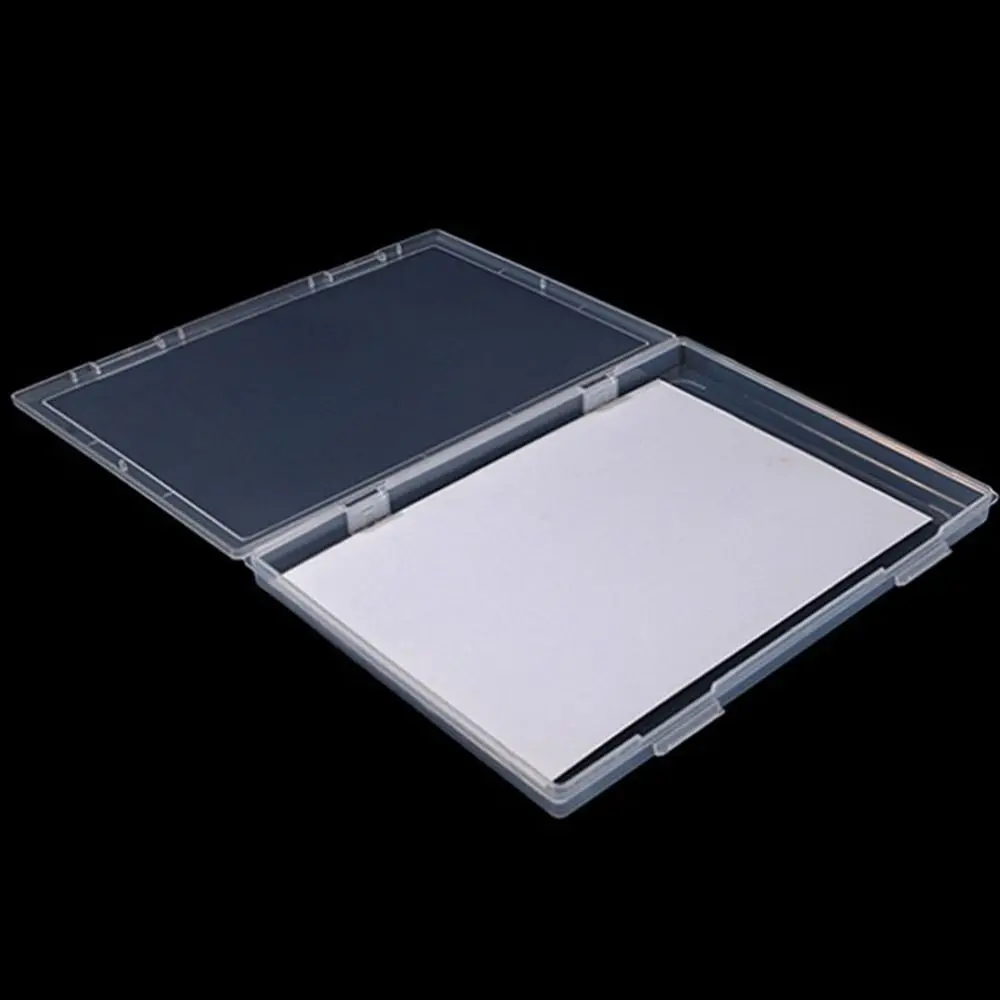 Office Home A4 Test Paper Storage Box Transparent Dust-Proof Lid Document Storage Box Portable PP Desktop Sorting Box School