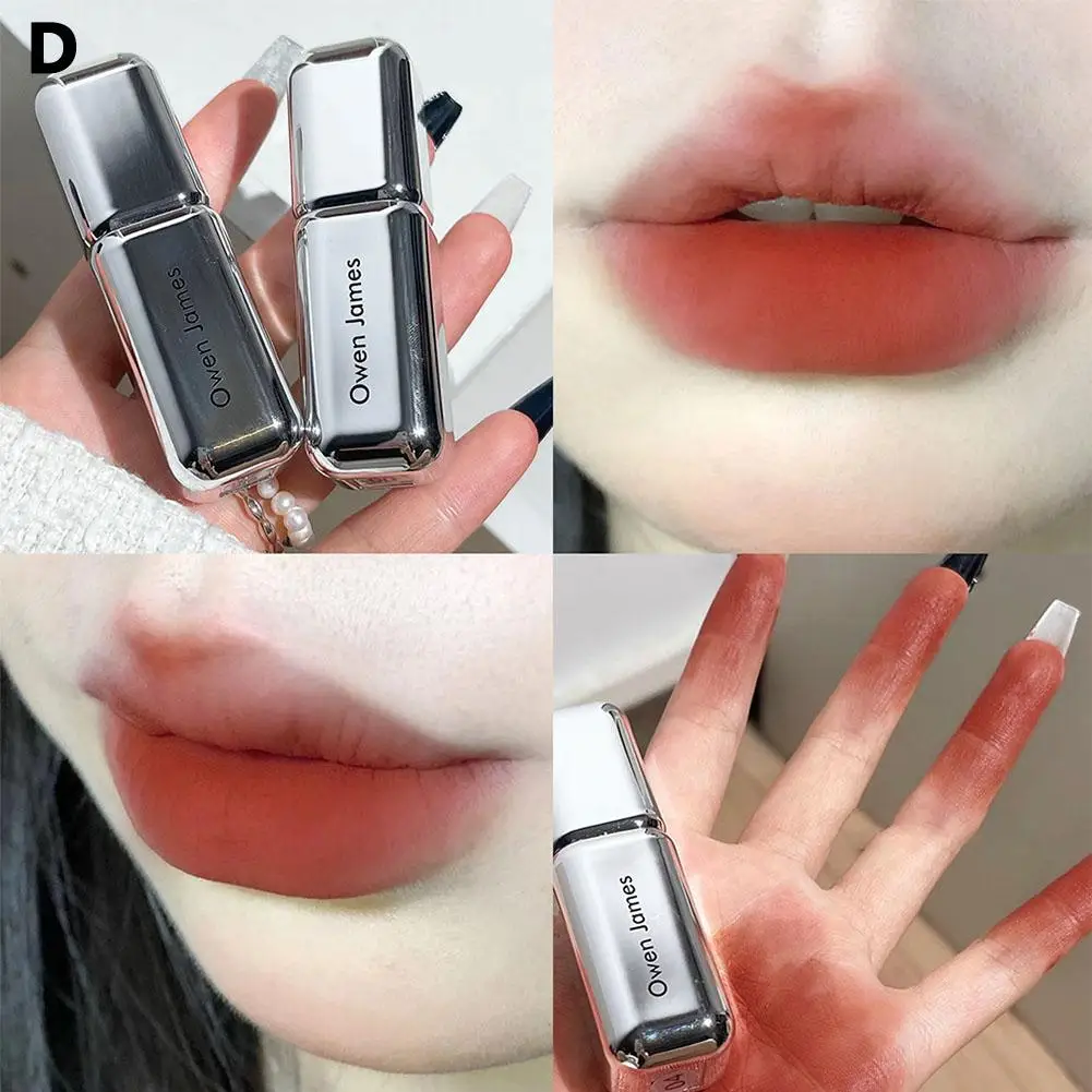 Samt Matte Lip Schlamm Flüssigen Lippenstift Wasserdicht Nude Lip Gloss Anhaltende Lange Glasur Rot Pfirsich Lip Tint Nicht-stick kosmetik Li F2H7