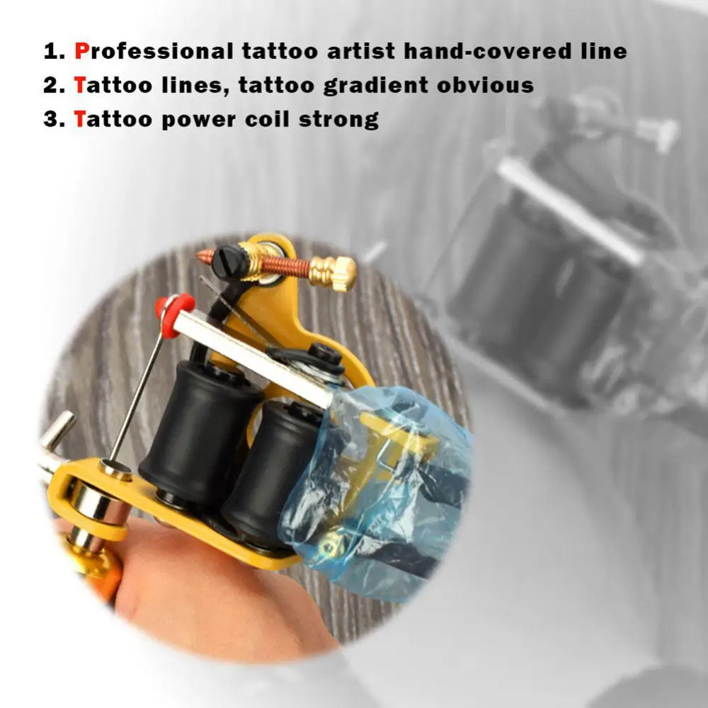 Dropshipping!! Professional Universal Shader Liner Rotary Tattoo Machine 8/10 Wrap Motor Coil