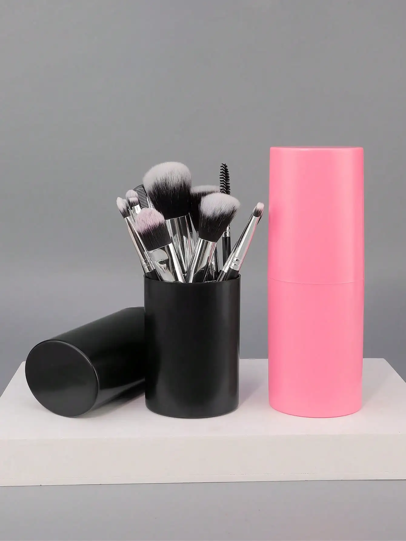 A 12-piece blush brush set that includes a variety of brushes—the perfect collection of makeup tools