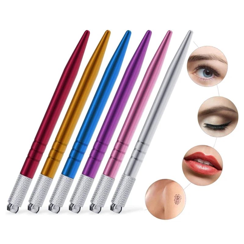 Tattoo Microblading Pen Manual Tebori Pen Embroidery Machine Pen 1pcs for Permanent Makeup Eyebrow Microblading Blades