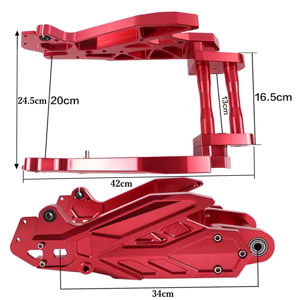 New Motorcycle Swing Arm CNC Aluminum Alloy 6-generation Lotus Solid Rear Flat Fork For Niu N1 N1S NGT NQI E- scooter Modify