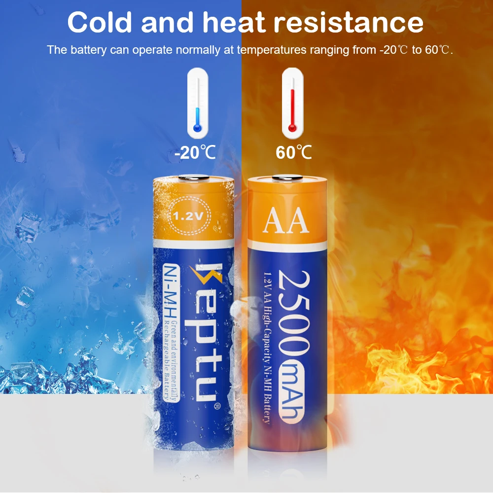 AA Battery NiMH Rechargeable Batteries 1.2V 2200mAh Low self-discharge 2A Battery For Toy And Camera image 6