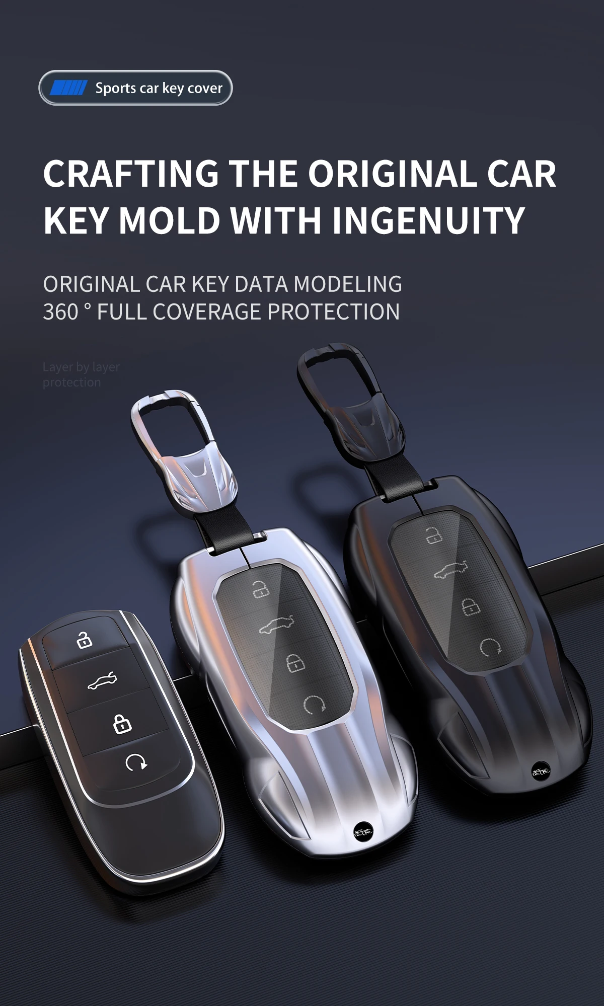 Zinklegierung Silikon Autoschlüssel-Hülle für Chery Omoda 5 9 7 C5 C7 E5 Jaecoo 5 7 9 J7 J5 Phev 2025 2026 2024 Auto-Zubehör – Detail 9