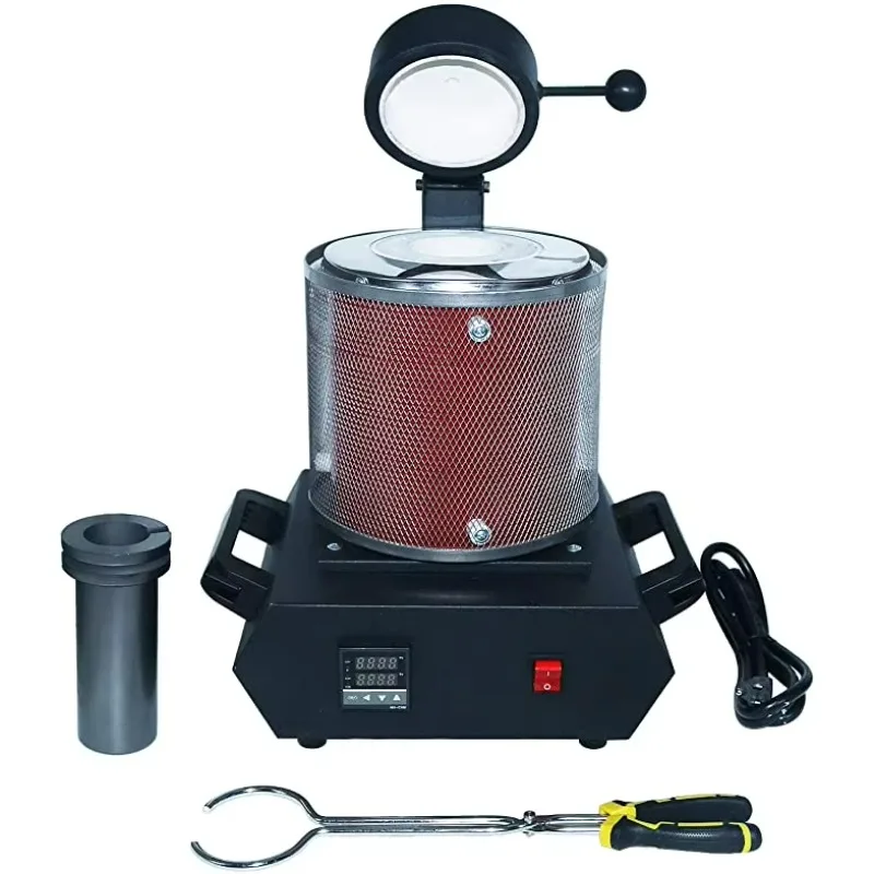 

1100℃ Electric Induction Jewelry Metal Melting Machine 1/2/3kg Crucible Gold Melting Furnace for Refining Gold Tools Equipment