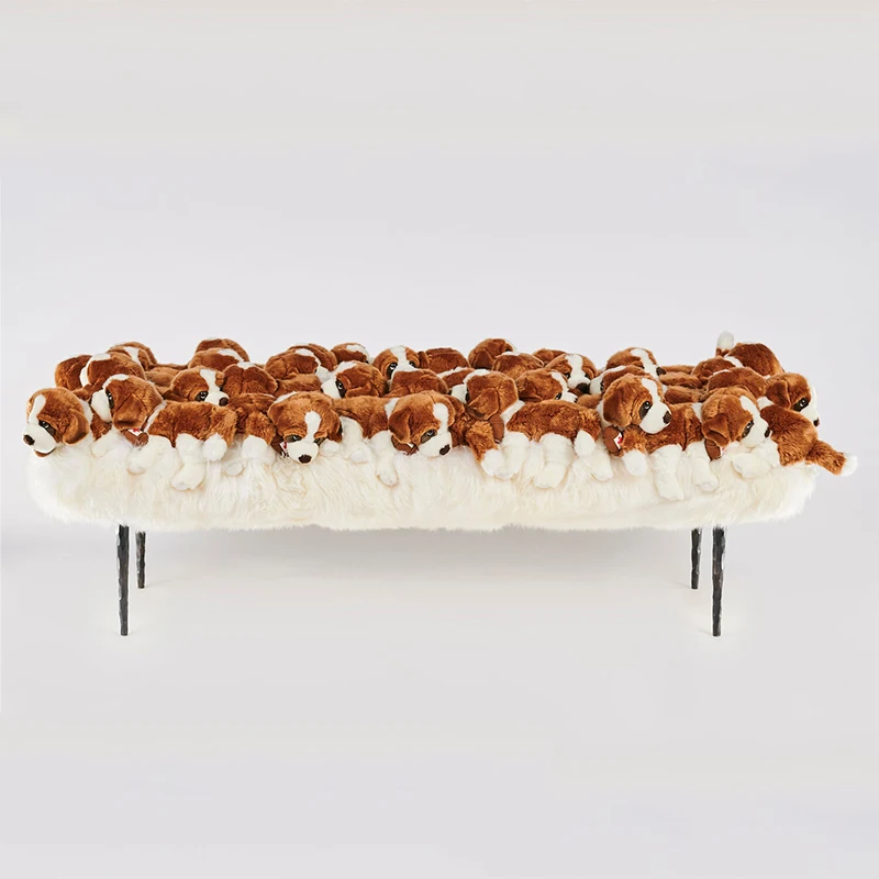 Italian Light Luxury Bench Doll Doll Trend Creative Bedroom Bed End Bench Designer Living Room Shoe Bench