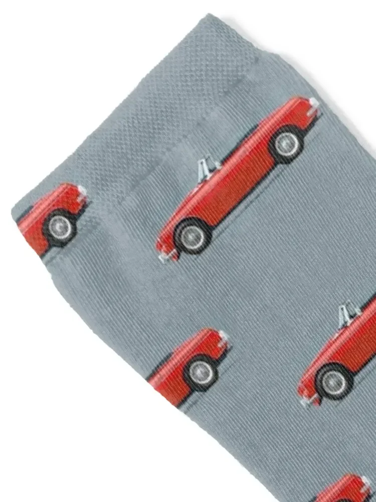 Tartan Red 'B' – the Classic British Sports Car Socks halloween funny gifts Socks Female Men's