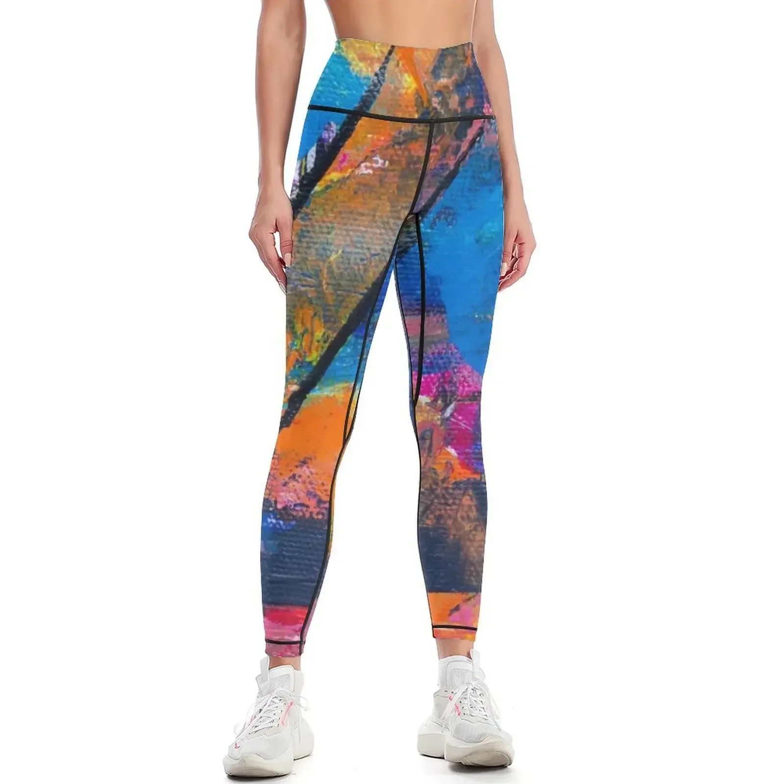 

Colorful abstract Street Art Graffiti Leggings jogging pants Clothing fitness sportswear woman gym 2025 Womens Leggings