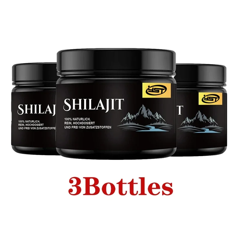 

3 бутылки 100% минеральные добавки Shilajit высокой чистоты Натуральный органический Shilajit с 85 следами минералов и полной кислотой