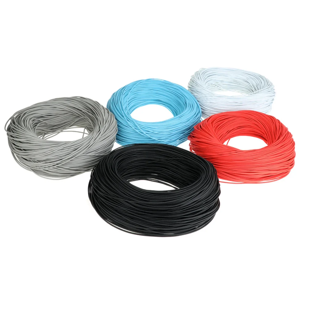 5m Crimson Mesh Emboosed Wire Soft 16awg 18awg Textured Electronic Wire for PC PSU Extension Cable Making DIY Module Power Cable