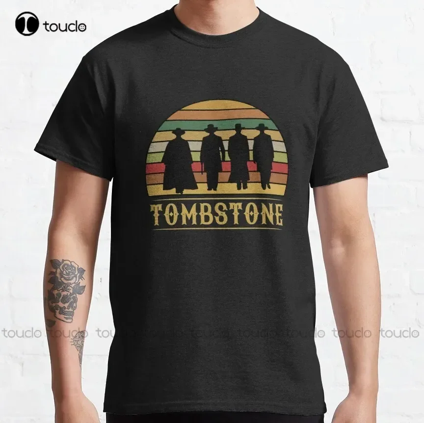 Tombstone Doc Holliday Say When Tombstone Classic T-Shirt Work Shirts Custom Aldult Teen Unisex Digital Printing Tee Shirt
