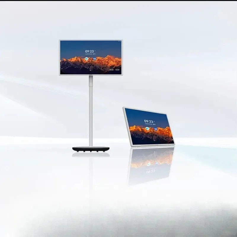 32-Inch touch all-in-one machine with mobile stand and built-in microphone