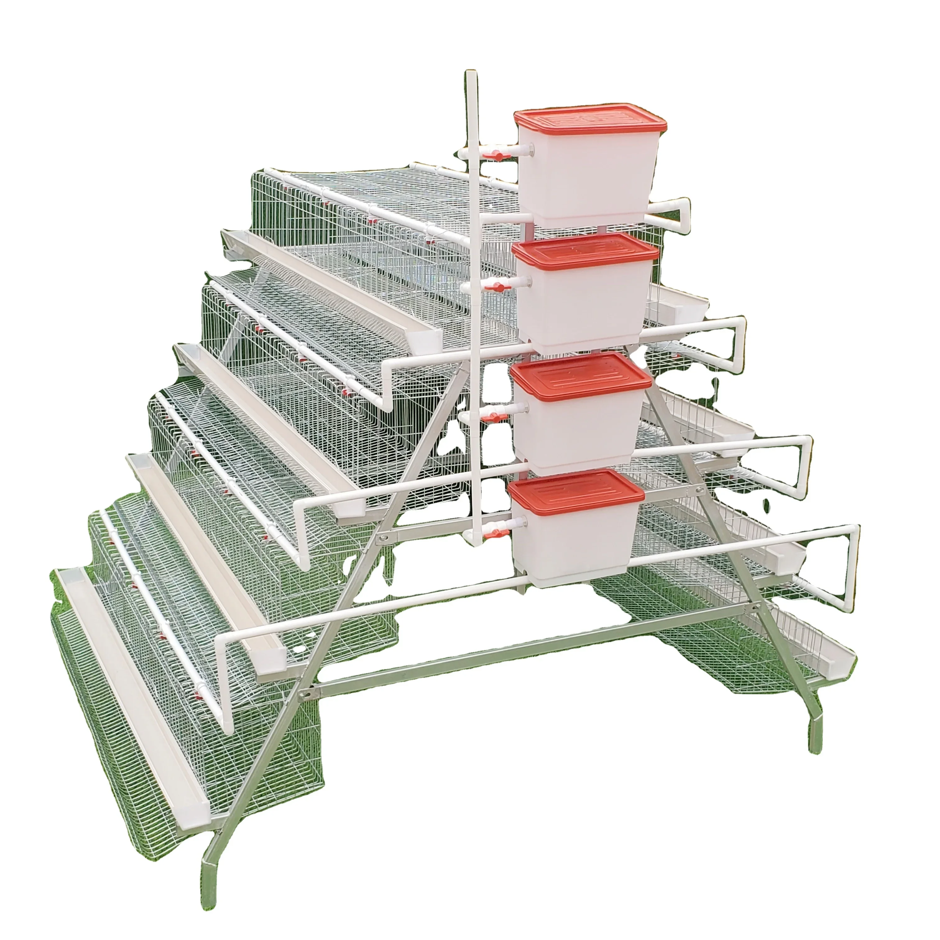 

Good quality poultry egg layer chicken cage feeder chicken with nipple drinker in Tanzania