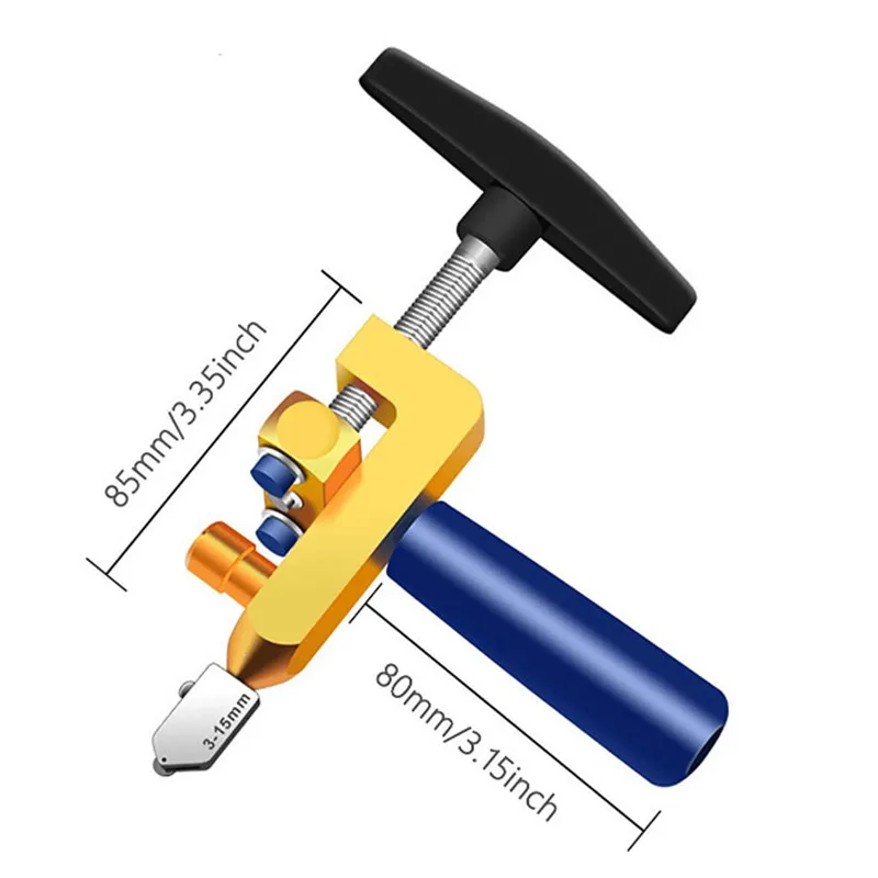 2 in 1 Glass Ceramic Tile Cutter with Knife Wheel Diamond Roller Cutter Cutting Machine Opener Breaker Tools Accessories